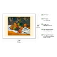 thumbnail image 2 of Still Life - From an Original Color Painting by Paul Gauguin c.1890s - Bamboo Fine Art 290gsm Paper Print (Unframed) 18x24in, 2 of 4