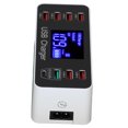 thumbnail image 3 of Desktop Charging Station, 40W USB Phone Charger LCD Digital Display Design Compact Wide Applicability  For Office For Outdoor For Traveling EU Plug 100-240V,US Plug 100-240V,UK, 3 of 8