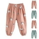 thumbnail image 4 of Odeerbi 2-7 Años Niños Niñas Pantalones de Chándal de Algodón de Impresión Lindo Entrenamiento Atlético Deportes Jogger Pantalones Verano Transpirable Suelta Joggers, 4 of 4