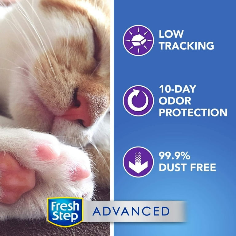 Fresh Step Advanced Clumping Cat Litter Advanced Clean Paws 37 lb 