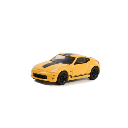 2019 Nissan 370Z, Yellow - Greenlight 63020F/48 - 1/64 Scale Diecast Model Car