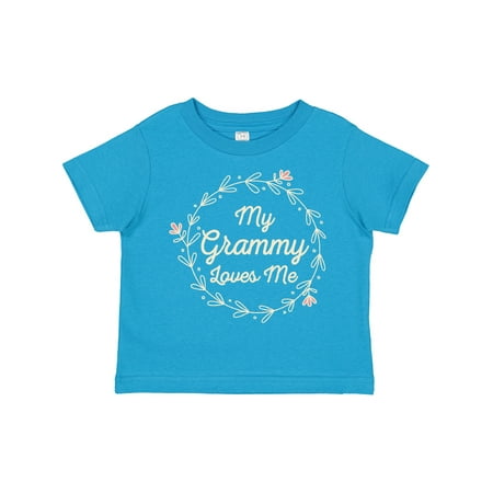 

Inktastic My Grammy Loves Me Girls Granddaughter Girls Toddler T-Shirt