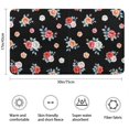 thumbnail image 3 of Pioneer Flower Floral Print Pattern Bathroom Rugs Mat, Non Slip Microfiber Bathroom Rug with Rubber Backing, Soft Mats for Bathroom Floor Tub Shower, 17"x30", 3 of 5