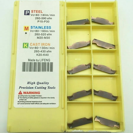 

10p MGGN250-JM LF6018 cutting inserts carbide inserts MGMN250 2.5mm width cutter