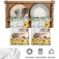 thumbnail image 5 of Sunflowers Trucks Kitchen Towels Set of 3, Spring Farmhouse Eucalyptus Gray Wooden Absorbent Dish Towels for Kitchen, Microfiber Hand Towel, Quick Drying Tea Towel for Cleaning Decorative Dishcloths, 5 of 7