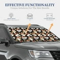 thumbnail image 5 of Yiaed Cute Dog Panda Print Car Front Windshield Sun Shade,Foldable Anti-UV Car Sunshade for Front Window for Most Vehicles-Large, 5 of 5