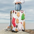 thumbnail image 7 of Fuzoiu Christmas Gingerbread Cookies Print Suitcase Cover,Washable Luggage Covers for Suitcase,Elastic Luggage Protector Cover,Scratch Resistant Travel Suitcase Covers-X-Large, 7 of 7