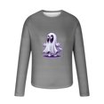 thumbnail image 4 of Raeneomay Long Sleeve Shirts for Men Halloween Printed Top Casual Long Sleeved Round Neck Top/Shirt, 4 of 4
