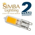 thumbnail image 6 of Simba Lighting LED G9 T4 JCD 2W 25W Replacement Bulbs 120V Bi-Pin Base 2700K Warm White 10-Pack, 6 of 9