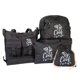 thumbnail image 1 of Mochila Escolar Set 5 PCS | Bolso De Viaje Para Laptop | Estuche De Cosméticos y/o Accesorios | Bolso Para Cables, Cargadores, Utensilios | Lapicera Regalo MIMA 2 Casual, 1 of 9