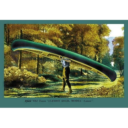15 Foot 50 Lb. Model' Canoe-Fine Art Canvas Print (20