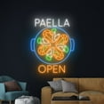 thumbnail image 4 of Handmadetneonsign Paella Open Neon Sign, Paella Spain Wall Art Decor, Paella Restaurant Wall Decor, 4 of 5
