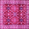 thumbnail image 1 of Ahgly Company Indoor Square Geometric Pink Traditional Area Rugs, 8' Square, 1 of 4