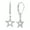 White Gold, variant on Collection 0.15 Cttw Round White Diamond Star Shape Lever Back Fashion Dangling Earrings For Her,10K Solid Yellow Gold