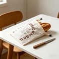 thumbnail image 5 of Beeswax Linen Bread Bag, Reusable Storage Container With Zip Closure, for Sourdough Loaves, White, 5 of 5