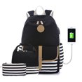 thumbnail image 1 of Bonita mochila para adolescentes y niños para la escuela, bolsa de computadora con carga USB, mochila para niños para viajes, 1 of 5