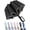 Black, variant on Creative Ring Buckle Windproof Reinforced Umbrella, Windproof Large Umbrellas for Rain with Dual-Rib Structure, Portable Compact Umbrella with Reflective Strip, Car Backpack UV Umbrellas for Sun Prot