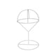thumbnail image 1 of Exhibidor de gorras, elegante estante de hierro, decoración estable y ligera. Blanco y S, 1 of 9