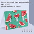 thumbnail image 4 of Dailycode Light Switch Plate Covers 2 Gang Wall Plate Plastics Outlet Covers for Kitchen Home Office Decor Various Watermelon, 4 of 8
