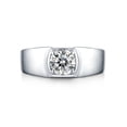 thumbnail image 2 of Adjustable Moissanite Ring for Men Wedding Rings Mens Diamond Wedding Bands 925 Sterling Silver Moissanite Ring Men's Diamond Ring Moissanite Diamond Rings Promise Rings, 2 of 8