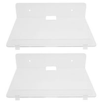HOMOBABE Projector Shelf Acrylic Floating Wall Shelves 2Pcs 7.9X5.9X2In