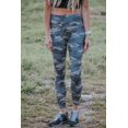 thumbnail image 4 of Leggings de Camouflage Vert Mi-Taille pour Femmes, 4 of 13