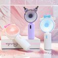 thumbnail image 1 of Ventilador eléctrico Kawaii Sanrio, bonito Kuromi Cinnamoroll, My Melody, portátil, de mano, multifuncional, regalos creativos para niñas3482, 1 of 2