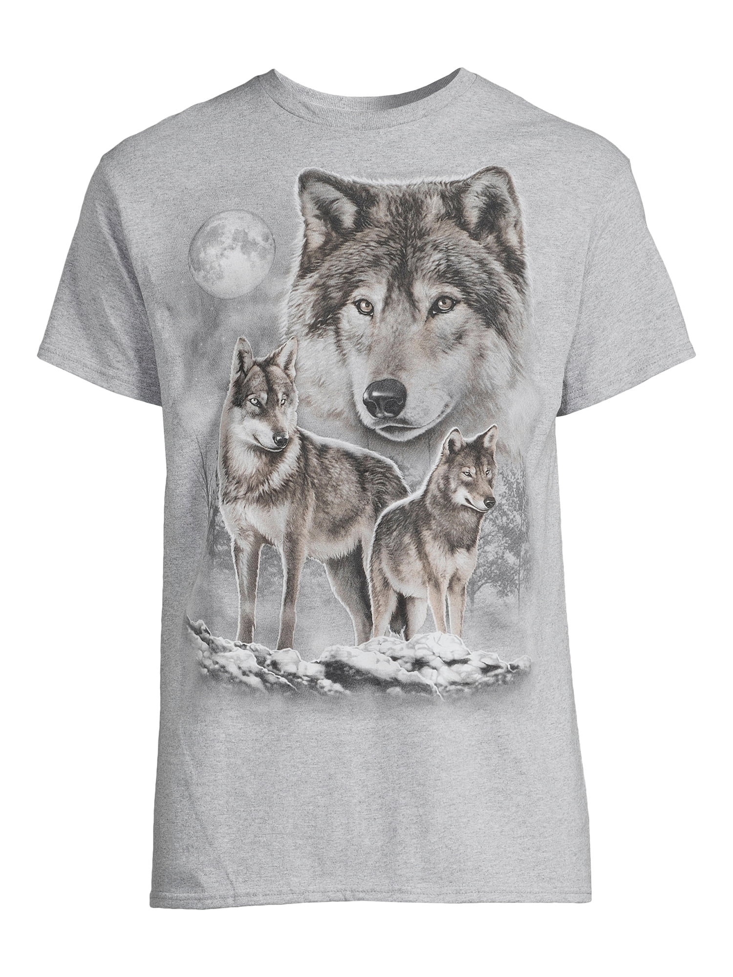 Humor Men's Wolf Sketch Graphic T-Shirt, Sizes S-3XL