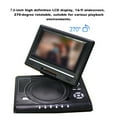 thumbnail image 4 of 16:9 Widescreen DVD Player DVD Player 7.8 Inch DVD Player 16:9 Widescreen 270° Rotatable DVD Player ,Bluetooth Transmitter 5.0, 4 of 7