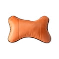 thumbnail image 2 of Yhmxh Breathable PU Leather Car Neck Pillow, Ergonomic Bone-Shaped Headrest Cushion, Comfortable Neck Support Pillow for Driving, Travel, Office Chair, Universal Fit for All Car Models, 2 of 6