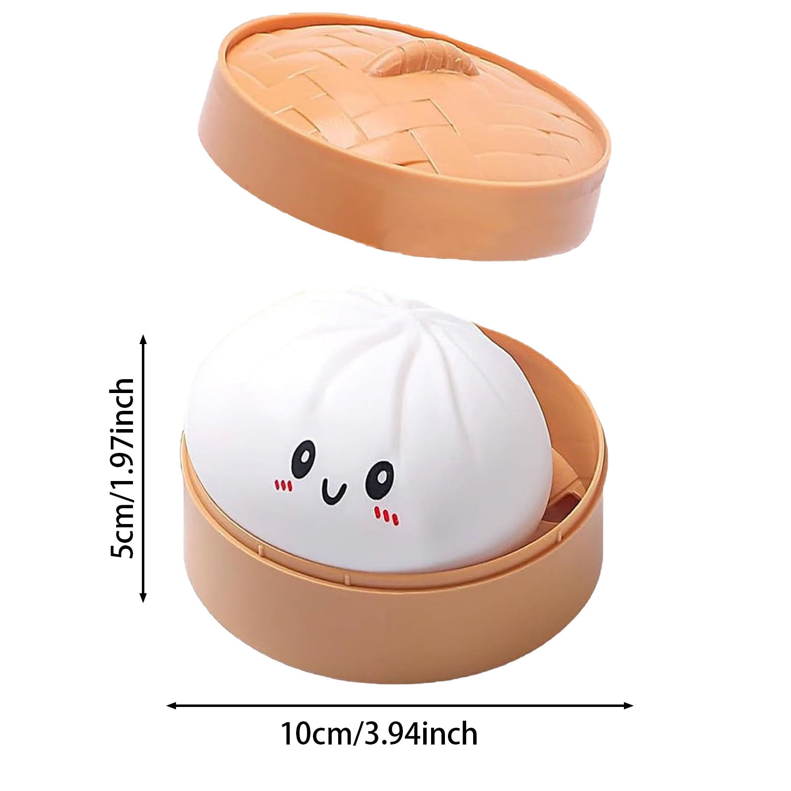 Giant Dumpling Squishy, 4/6/10 Inch Squishy Dumpling Squishy Large, Valentines Day Jumbo Dumplings Bun with Face for Adults