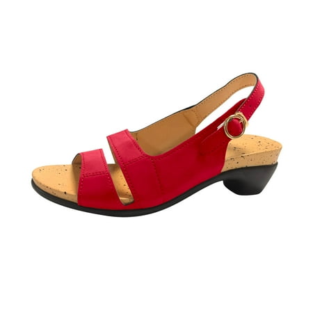 

Women s Sandals Sale Clearance Elegant Low Chunky Heel Espadrilles Comfort Summer Ankle Strap Casual Shoes Ladies Sandal Slides Plantar Fasciitis Open Toe Slippers US Size 3-7.5