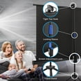 thumbnail image 4 of Universal 100-Inch Tripod Screen - Floor Standing Portable Fold-Out Roll-Up Tripod Manual Projector Screen, 4 of 6