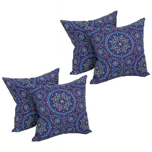 17-inch Square Polyester Outdoor Throw Pillows (Set of 4) 9910-S4-OD-100