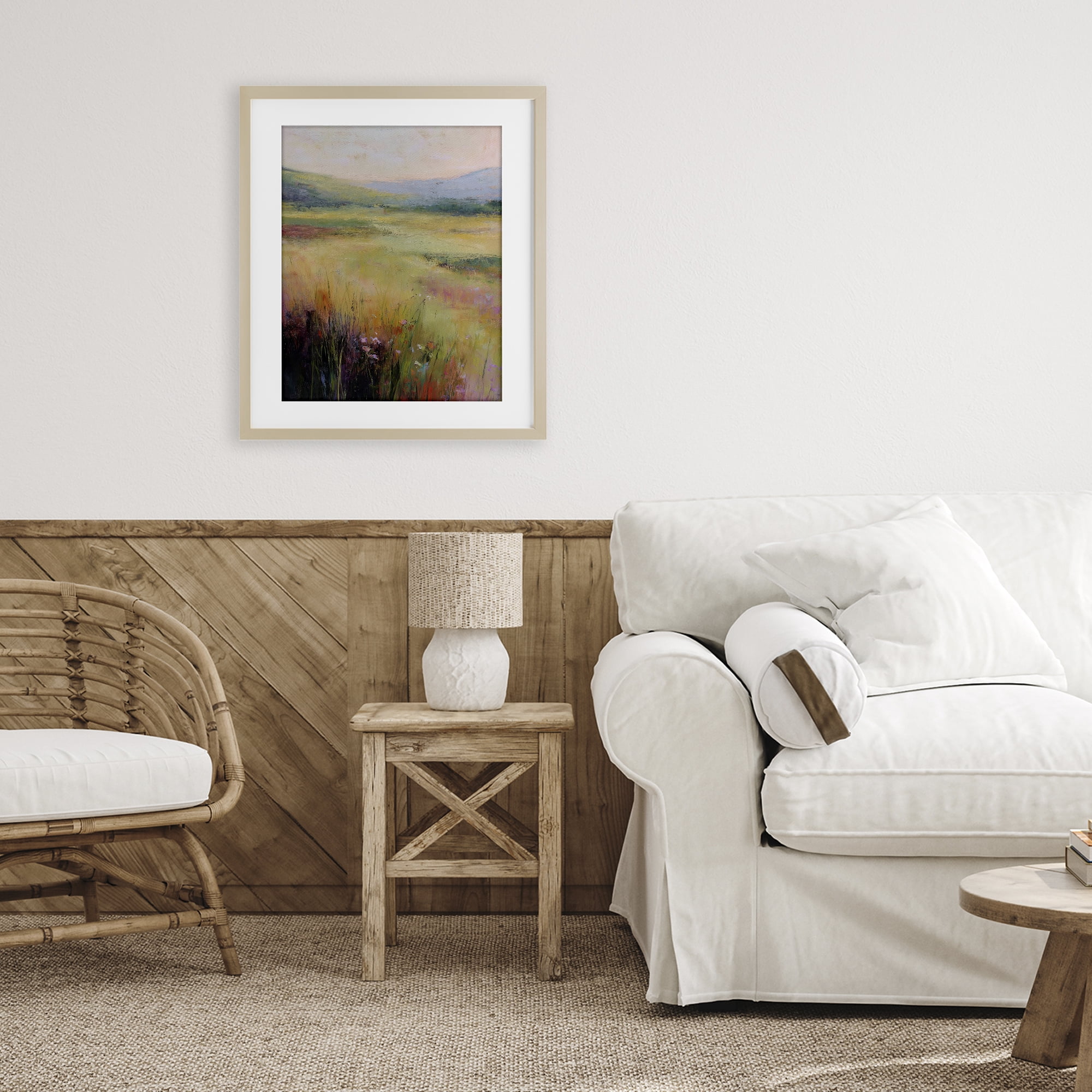 Stupell Industries Green Valley View Birch Framed Print Under Glass, design by Svetlana Aleynikova