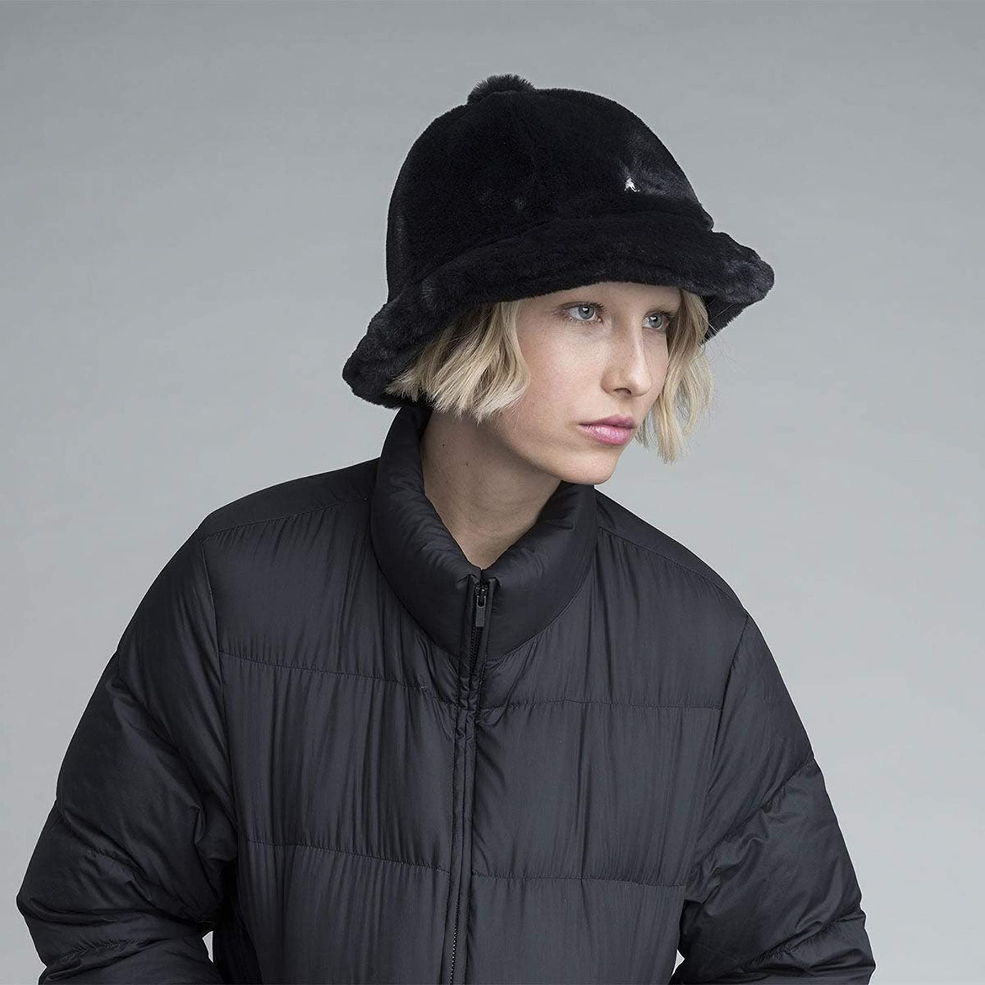 Kangol Men, Women Faux Fur Casual 