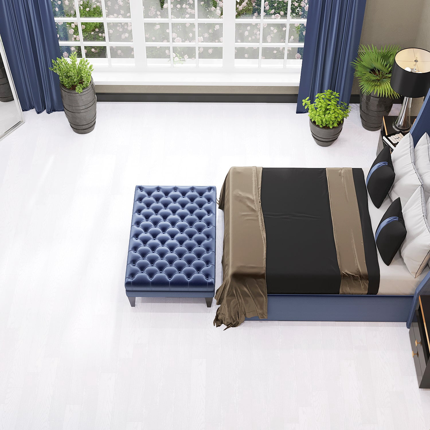 Lucida Surfaces BaseCore Blanc Peel and Stick Vinyl Flooring Plank 1 Sample Pack