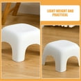 thumbnail image 7 of OUNONA White Plastic Non- Bathroom Foot Stool Toilet Step Stool for Kids and Adults, 7 of 7