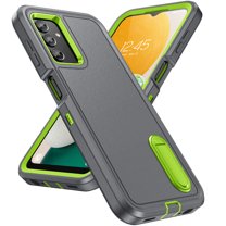 Feishell Case for Samsung Galaxy A13 5G 6.5 inch,Heavy Duty 3 Layer Military Protection with Hidden Kickstand Shock Resistant Armor Hybrid Bumper Rugged Rubber Phone Cover,Gray Green
