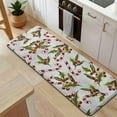 thumbnail image 5 of White Christmas Candy Cane Pattern Kitchen Rug Mat,Kitchen Runner Rugs Non Skid Washable,Decorative Kitchen Floor Mats for Kitchen,Sink,Laundry,17"x47.2", 5 of 7
