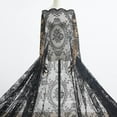 thumbnail image 2 of Gothic Black Lace Window Scarf for Goth Decor or Victorian Décor. LEA SC Black 144, 2 of 3