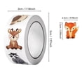 thumbnail image 3 of Rollable Animal Stickers for Journaling and Phone Customization Unique Life Decoration Set of Five Designs, 3 of 6