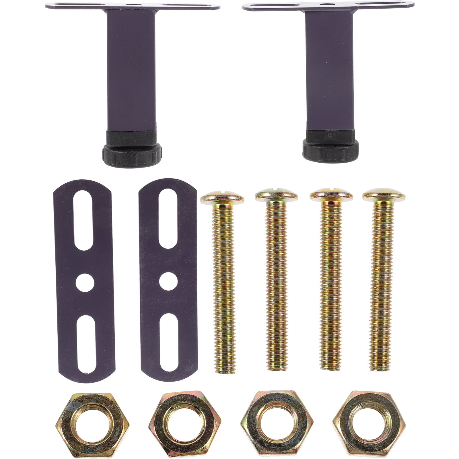 NUOLUX 2pcs Bed Frame Support Legs Adjustable Height Bed Furniture Legs