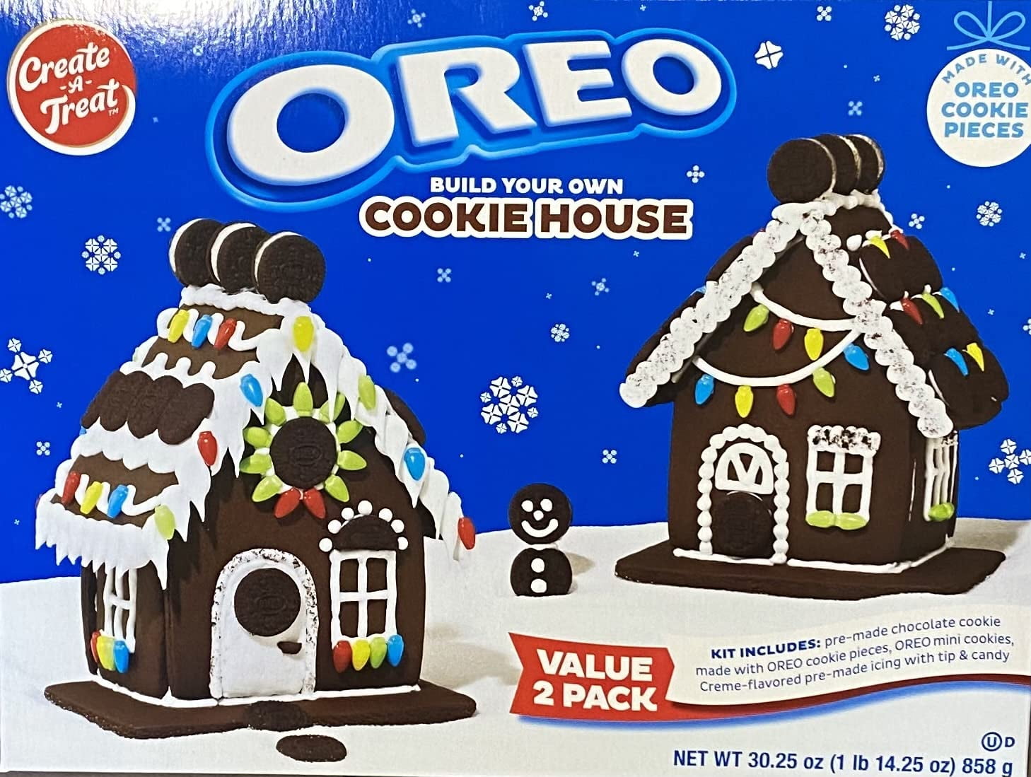 Create A Treat OREO Cookie House Gingerbread Houses,( 2 Houses) 30.25