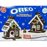 Create A Treat OREO Cookie House Gingerbread Houses,( 2 Houses) | 30.25 Ounces