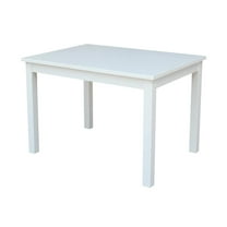 International Concepts Indoor Wood Mission Solid Wood Children's Table in White