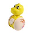thumbnail image 1 of Dinosaurio balancín, juguete de desarrollo para bebés, ideal para jugar boca abajo, educativo y estimulante, para el desarrollo de niños pequeños (niñ Amarillo, 1 of 9