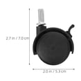 thumbnail image 2 of RENACLIPY Small Plastic Caster Wheels for Flowerpot Stands and Clothes Racks, and Versatile Replacement, 2 of 8