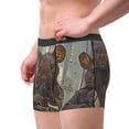 thumbnail image 5 of Salouo Steampunk Space Mice Warriors Print Men's Boxer Briefs,Breathable Underwear Elastic Waistband Briefs for Men -Small, 5 of 8