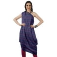 thumbnail image 2 of Moomaya Robe Kurti Sans Manches à une Épaule Imprimée pour Femmes, Vêtement de Créateur Boho pour Fête, 2 of 7